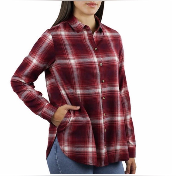 NWT Jach's Girlfriend Ladies' Flannel Shirt - Picture 2 of 4